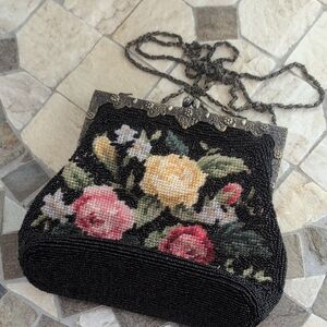 Floral Beaded Evening Bag